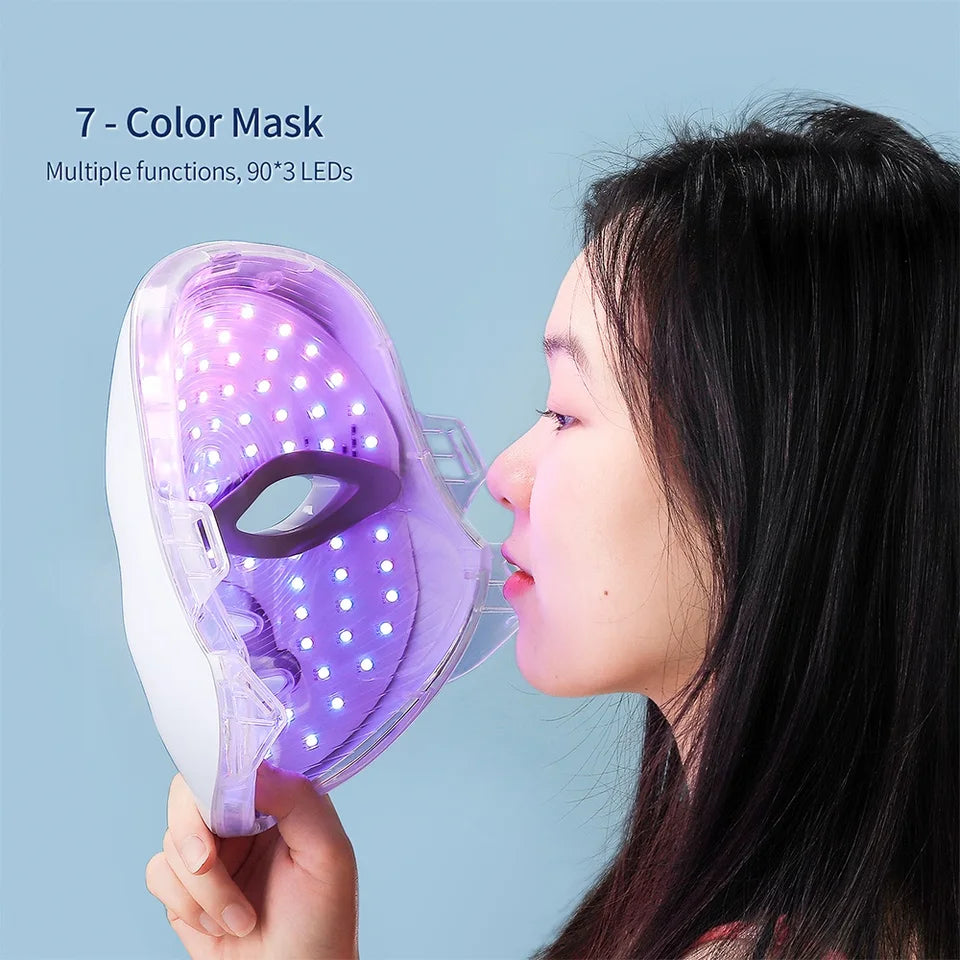 Masque Beauté LED 7 Couleurs visage et cou